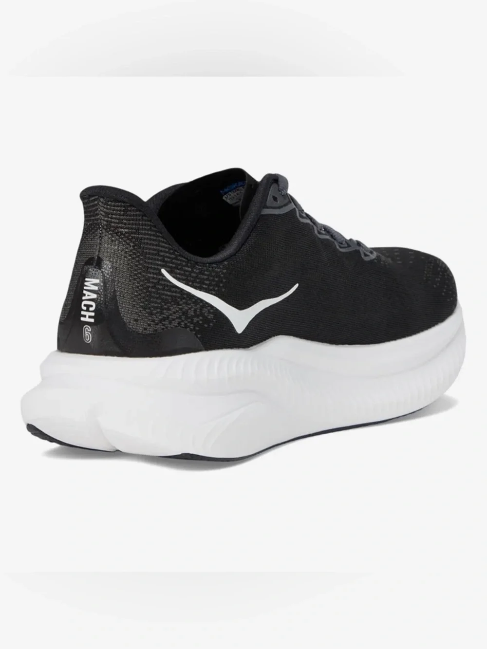 Hoka 🔥 Mach 6 Black White Shoes 1147790 BWHT Men’s Size 9.5 10 10.5 11 12 - Picture 4 of 11